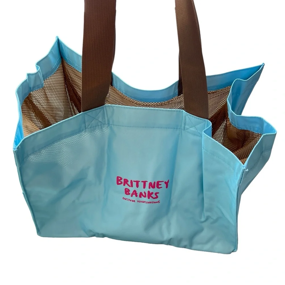 NEW Large Weekender Beach Tote with Wine Bottle bag Made in Los Angeles Travel
